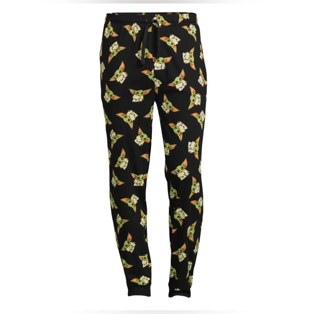 Baby Yoda Pajama Pants Star Wars Mandalorian Drawstring waistband
